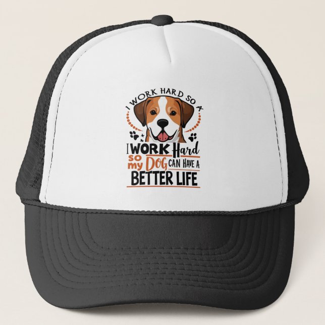 Gorra De Camionero La mejor vida del perro (Anverso)