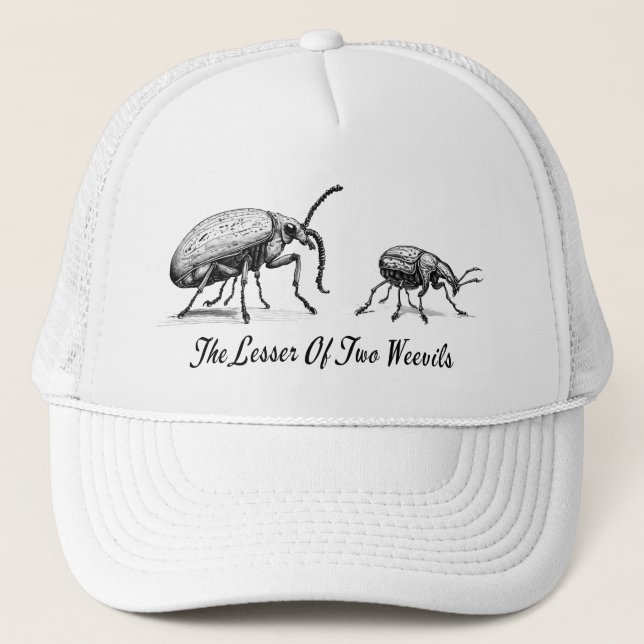 Gorra De Camionero La Menor De Dos Weevils (Anverso)