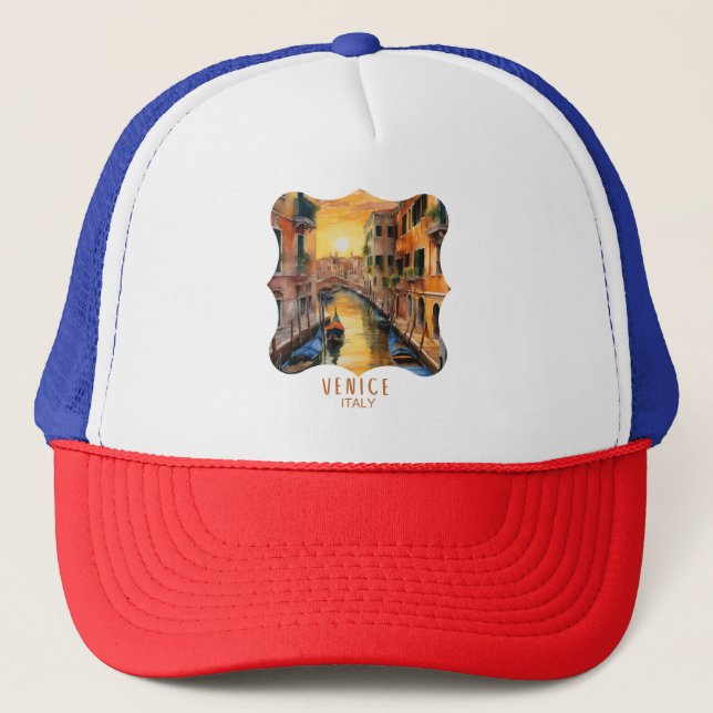 Gorra De Camionero La misteriosa puesta de sol en Venecia (Anverso)