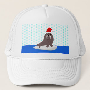Gorra De Camionero La morada de los Navidades y los copos de nieve