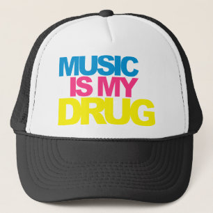 Gorra De Camionero La música es mi droga
