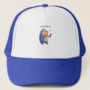 Gorra De Camionero "La música me encuentra" diseño de vibraciones mus
