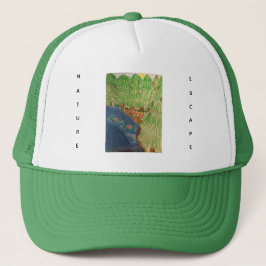 Gorra De Camionero La naturaleza escapa de los bosques naturales lago
