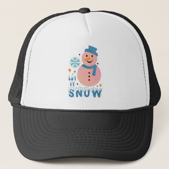 Gorra De Camionero La nieve es el blanco de los muñecos de nieve (Anverso)