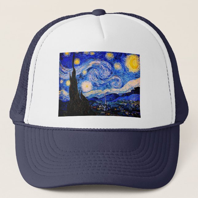 Gorra De Camionero La noche estrellada de Vincent Van Gogh (Anverso)