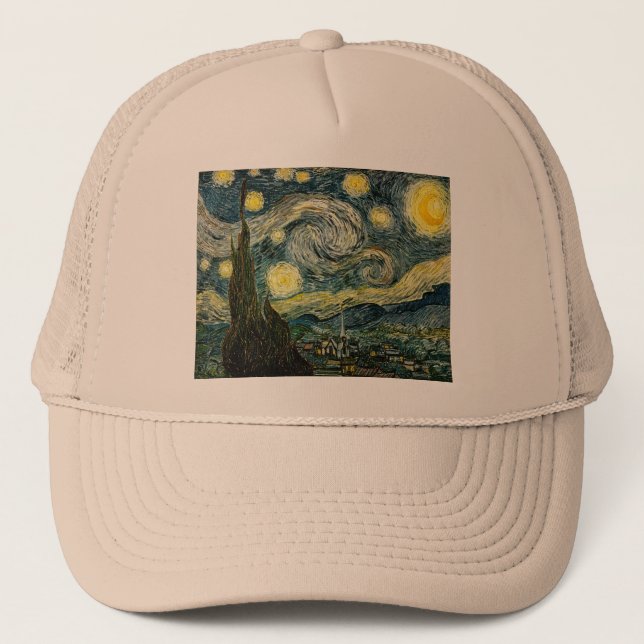 Gorra De Camionero La noche estrellada de Vincent van Gogh (1889) (Anverso)