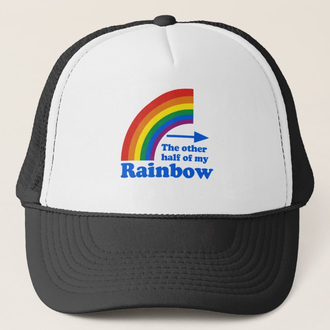 Gorra De Camionero La OTRA MITAD de MI ARCO IRIS (dejado) (Anverso)