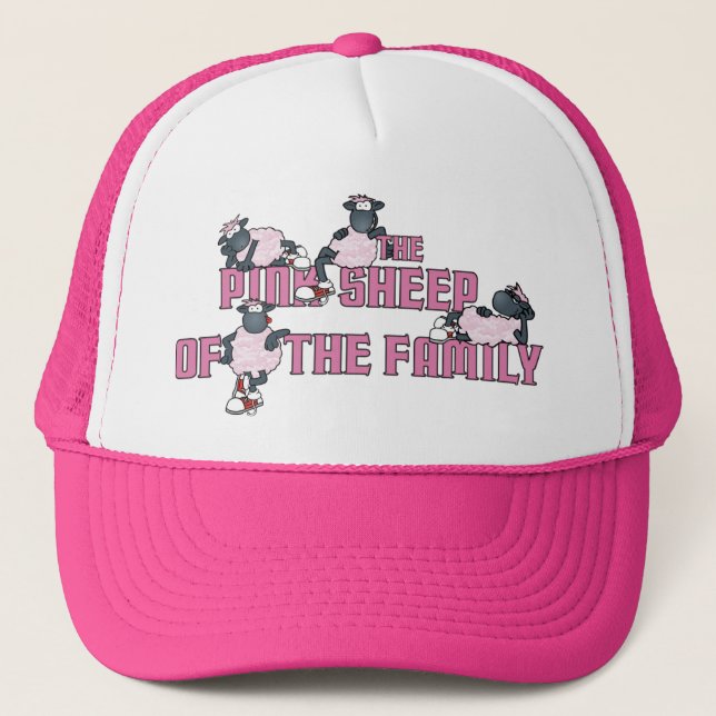 Gorra De Camionero La oveja rosa de la familia (Anverso)