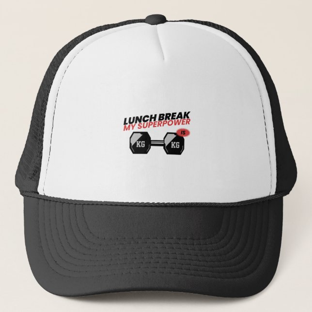 Gorra De Camionero La pausa del almuerzo es mi camiseta de la escuela (Anverso)