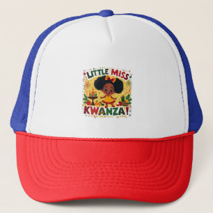 Gorra De Camionero La pequeña Miss Kwanza Afro-American Kwanaz