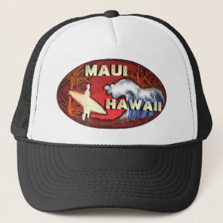 Gorra De Camionero La persona que practica surf de Maui Hawaii agita