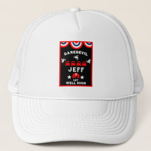 Gorra De Camionero La Persona Torpe De La Pierna Se Mejora