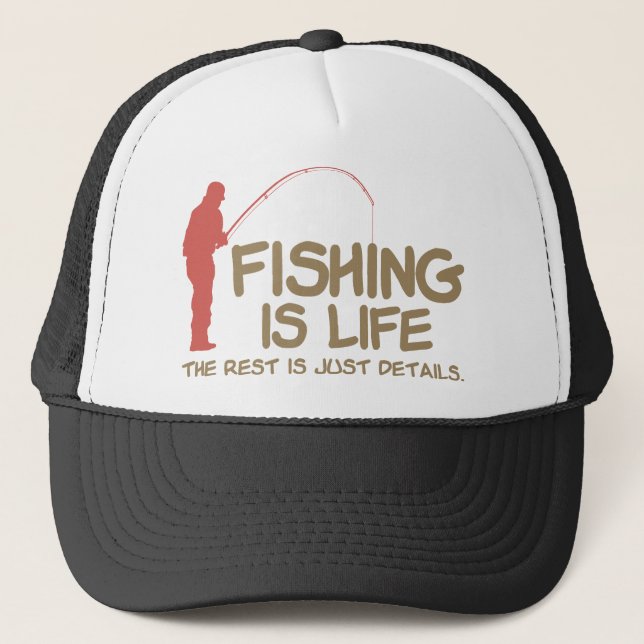 Gorra De Camionero La pesca es vida (Anverso)
