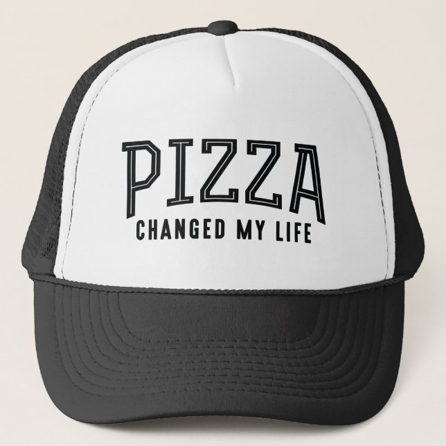 Gorra De Camionero La pizza cambió mi vida (Anverso)