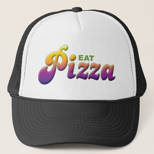 Gorra De Camionero La pizza come (Anverso)