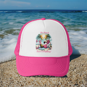 Gorra De Camionero La Playa Arregla Todo El Flamingo Beach