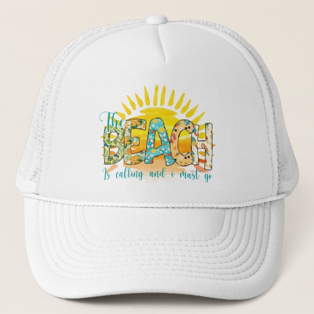 Gorra De Camionero La Playa Llama | Amanecer (Anverso)