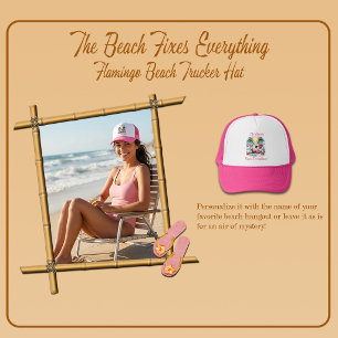Gorra De Camionero 'La Playa Lo Arregla Todo' Camionero de Playa de F