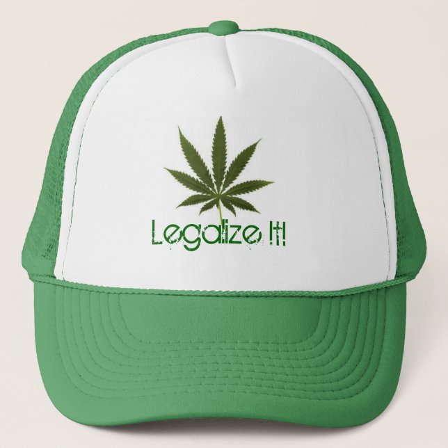 Gorra De Camionero ¡la pote-hoja, lo legaliza! (Anverso)
