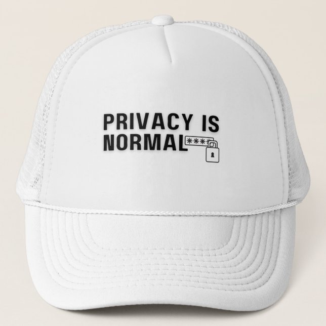 Gorra De Camionero La privacidad es normal (Anverso)