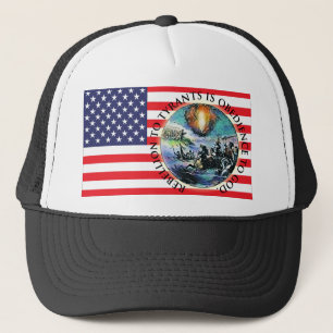 Gorra De Camionero La rebelión de la bandera de los Estados Unidos co