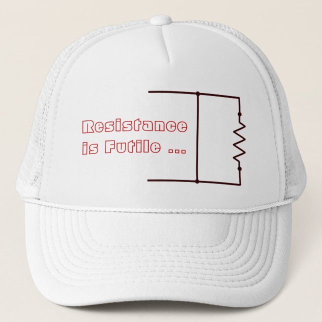 Gorra De Camionero La resistencia es vana (Anverso)