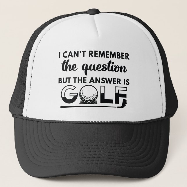 Gorra De Camionero La Respuesta Es Golf (Anverso)