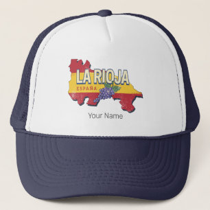 Gorra De Camionero La Rioja España Región Retro Vines Vintage Wine