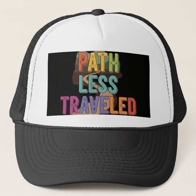 Gorra De Camionero la ruta menos transitada. (Anverso)