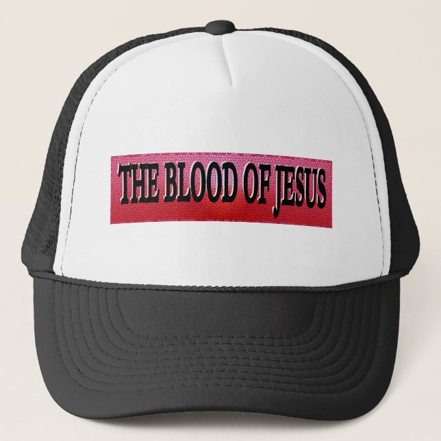 Gorra De Camionero La sangre de Jesús (Anverso)