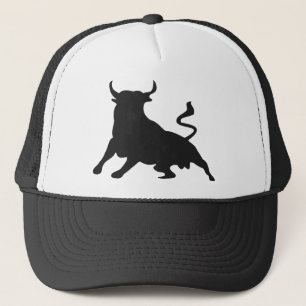 Gorra De Camionero La silueta corre con los toros de España