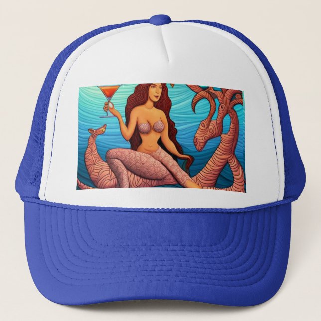 Gorra De Camionero La Sirenita de Martini Thunder_Cove de pelo largo (Anverso)