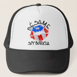 Gorra De Camionero La soja Boricua de Besame me besa que soy