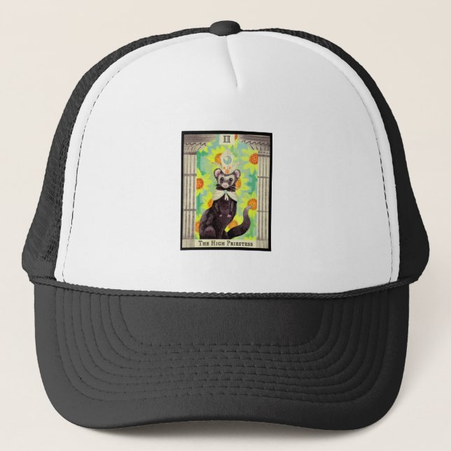Gorra De Camionero La tarjeta Tarot de la alta sacerdotisa de los Fer (Anverso)