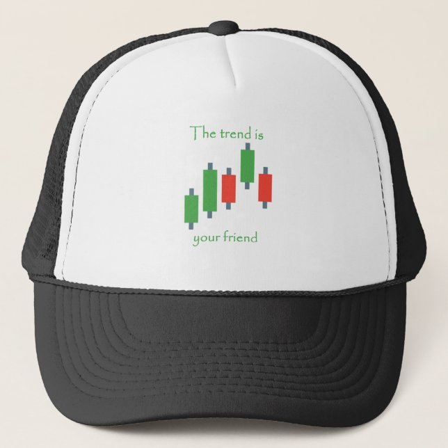 Gorra De Camionero la tendencia es tu amigo (Anverso)
