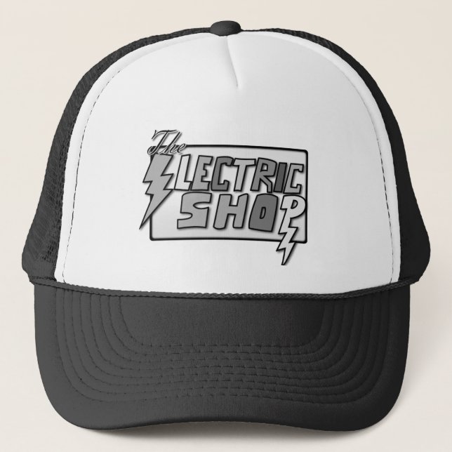 Gorra De Camionero La tienda eléctrica (escala gris) (Anverso)