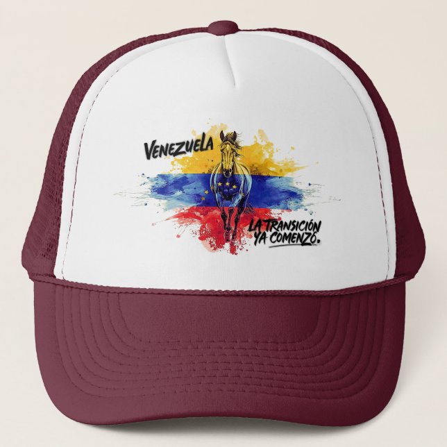 Gorra De Camionero “La Transición ya comenzó” – Orgullo Venezolano (Anverso)