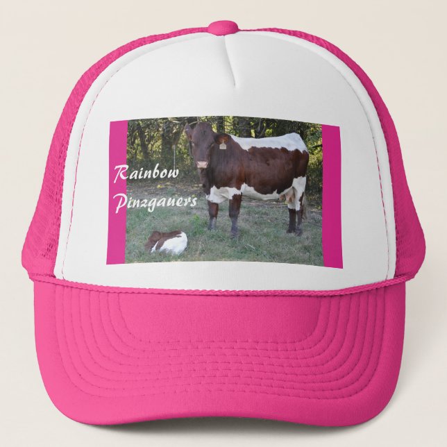 Gorra De Camionero La vaca de Pinzgauer y el casquillo de las mujeres (Anverso)