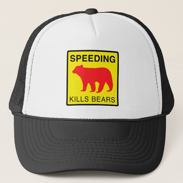 Gorra De Camionero La VELOCIDAD MATA a BEARS.ai (Anverso)