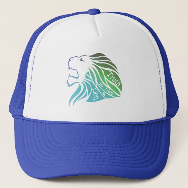 Gorra De Camionero La verdad es como un león (Anverso)