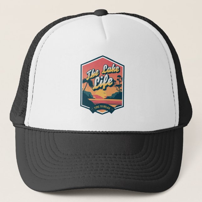 Gorra De Camionero La Vida del Lago (Anverso)