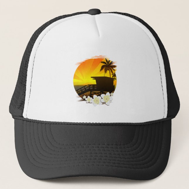 Gorra De Camionero La Vida En La Playa (Anverso)