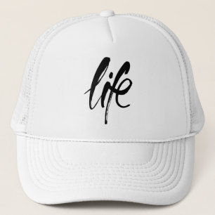 Gorra De Camionero La vida en negro cepillado
