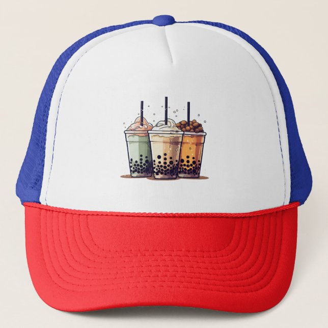 Gorra De Camionero La vida es corta, bebe el boba (Anverso)