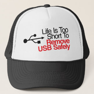 Gorra De Camionero La vida es demasiado corta quitar USB con