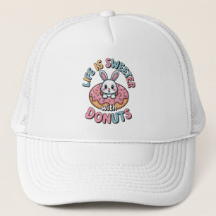 Gorra De Camionero La Vida Es Más Dulce Con Donuts