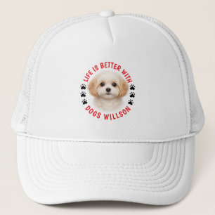 Gorra De Camionero La vida es mejor con perro Día del Padre