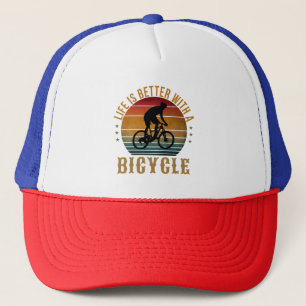 GORRA DE CAMIONERO LA VIDA ES MEJOR CON UNA BICICLETA
