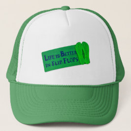 Gorra De Camionero La vida es mejor en Flip Flops