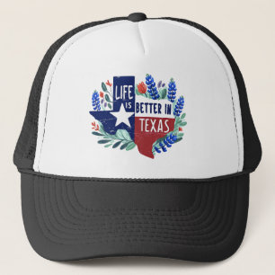 Gorra De Camionero La Vida Es Mejor En Texas